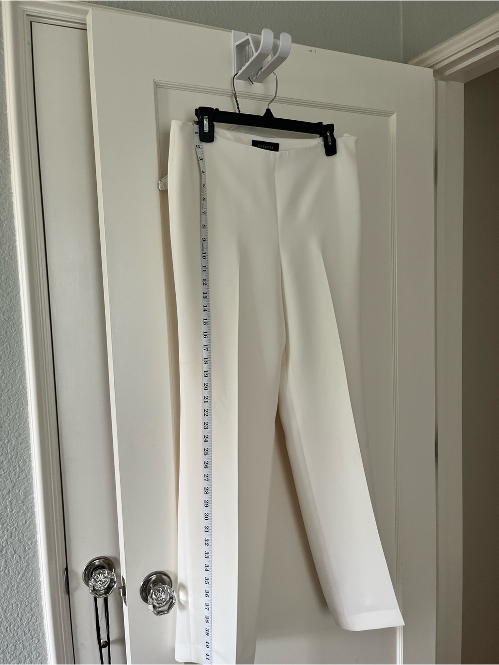 Talbots Ivory Wide-Leg Trousers